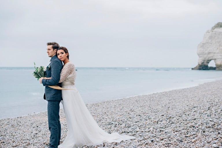 I was featured in Junebug Weddings! 13 Etretat Nautical Wedding Kasia Bacq 09